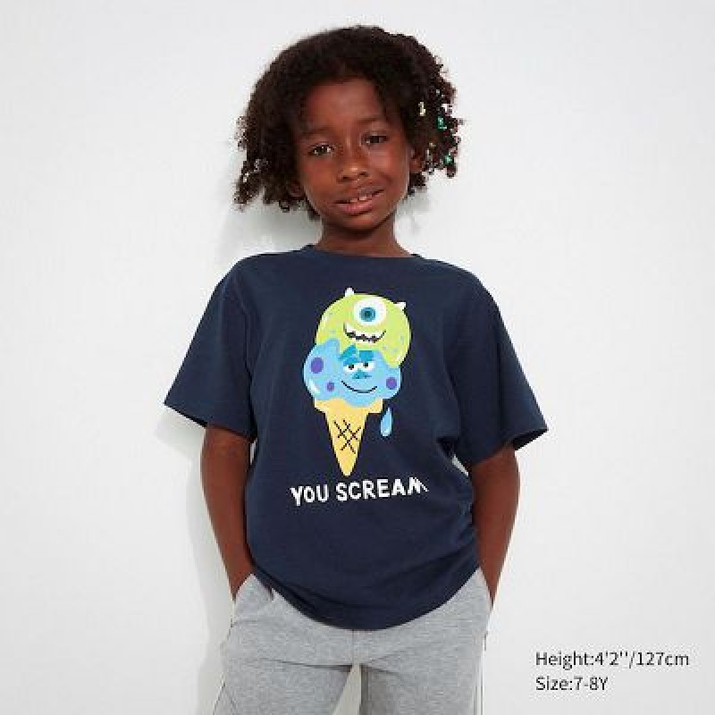 Camiseta Uniqlo Magic For All Favorites UT Niños Azul Marino | 956120_PE