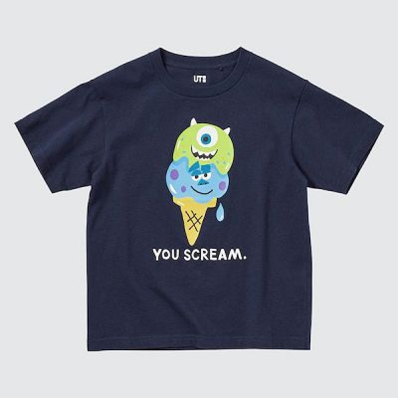 Camiseta Uniqlo Magic For All Favorites UT Niños Azul Marino | 956120_PE