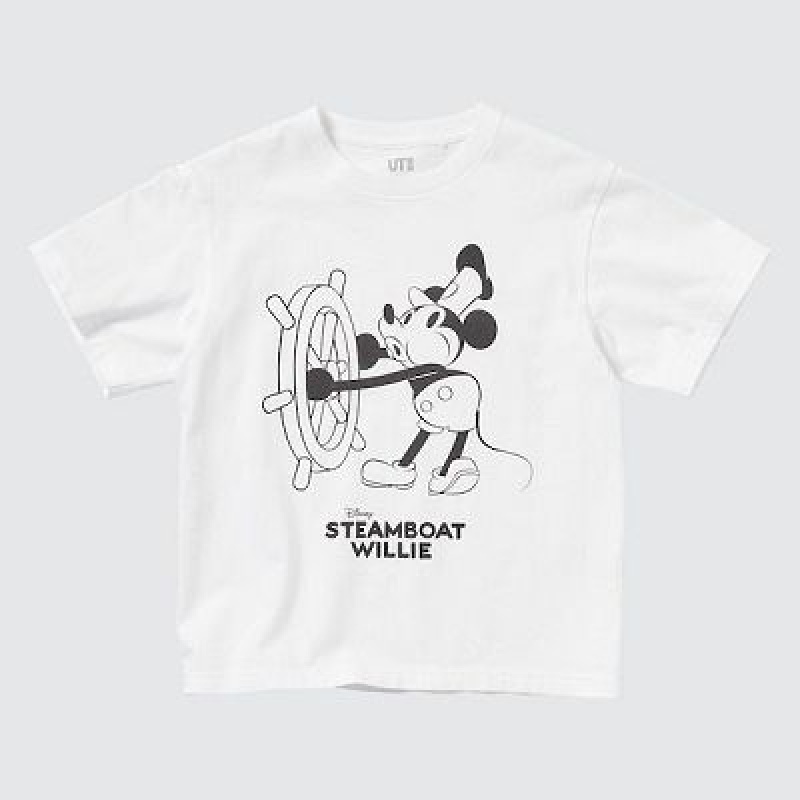 Camiseta Uniqlo Magic For All Favorites UT Niños Blancas | 526894_PE