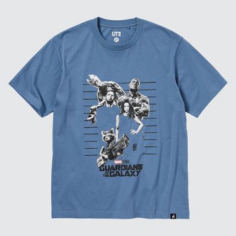 Camiseta Uniqlo Marvel Art Colección by Mondo UT Hombre Azules | 874529_PE