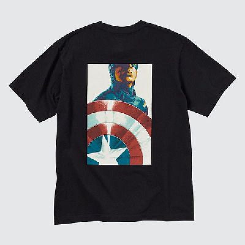 Camiseta Uniqlo Marvel Art Colección by Mondo UT Hombre Negras | 301748_PE