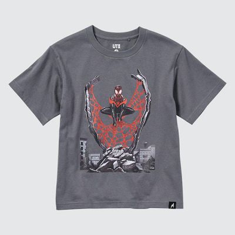 Camiseta Uniqlo Marvel Art Colección by Mondo UT Niños Gris | 205369_PE