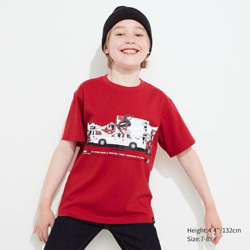 Camiseta Uniqlo Marvel Art Colección by Mondo UT Niños Rojas | 671498_PE