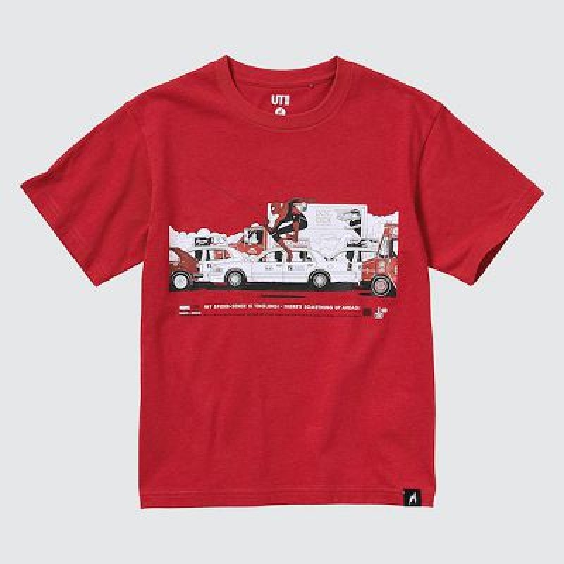 Camiseta Uniqlo Marvel Art Colección by Mondo UT Niños Rojas | 671498_PE