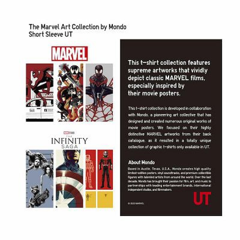 Camiseta Uniqlo Marvel Art Colección by Mondo UT Niños Rojas | 671498_PE