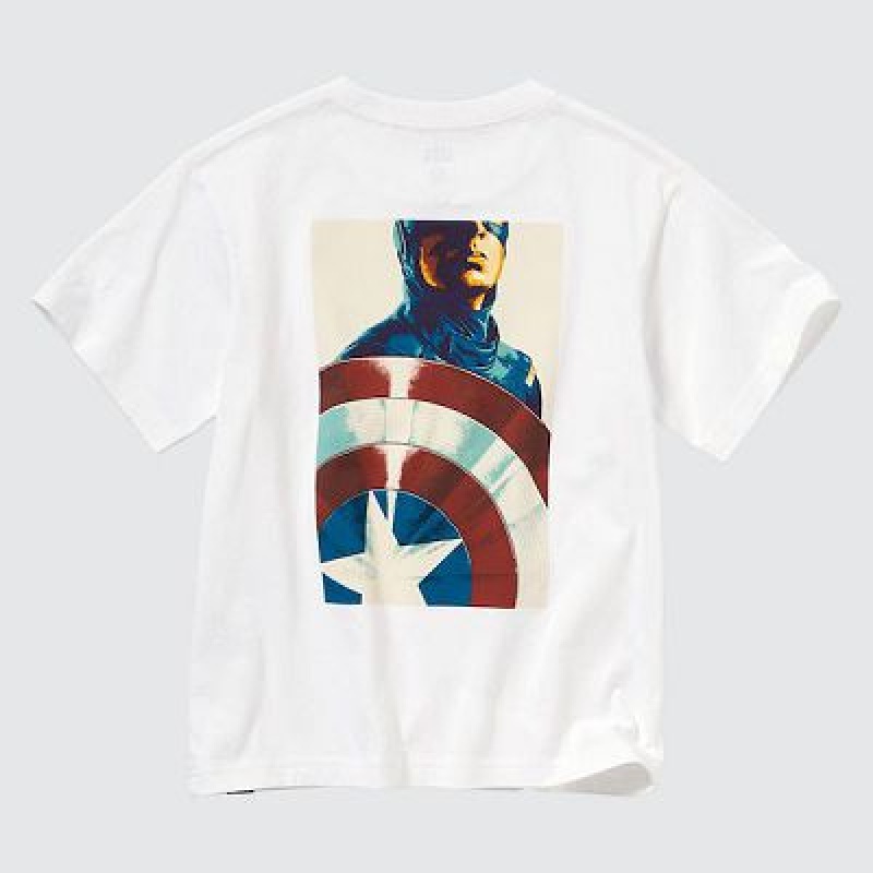 Camiseta Uniqlo Marvel Art Colección by Mondo UT Niños Blancas | 152608_PE