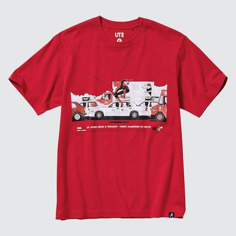 Camiseta Uniqlo Marvel Art Colección by Mondo UT Mujer Rojas | 270436_PE