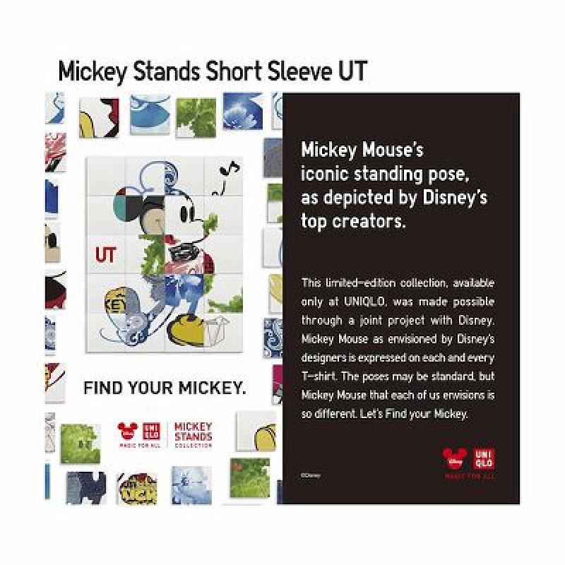 Camiseta Uniqlo Mickey Stands UT Mujer Azules | 269851_PE