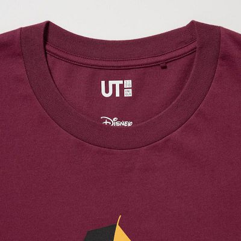 Camiseta Uniqlo Mickey Stands UT Mujer Wine | 632750_PE