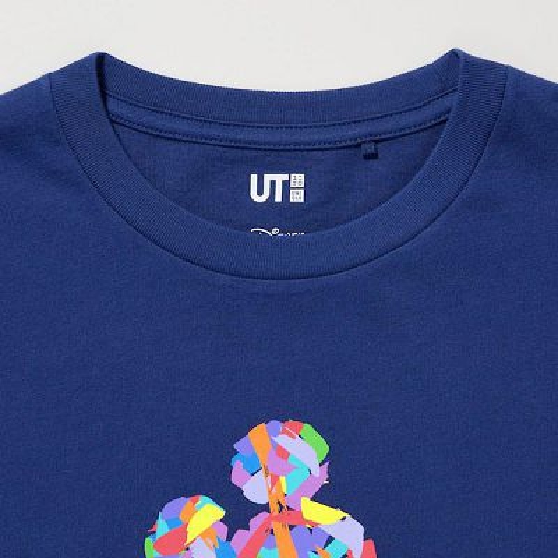 Camiseta Uniqlo Mickey Stands UT Niños Azules | 415078_PE