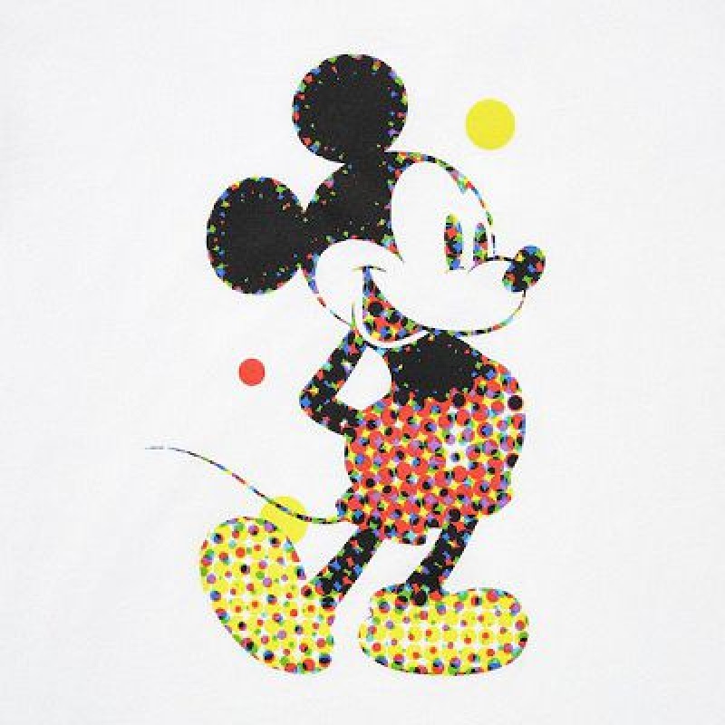 Camiseta Uniqlo Mickey Stands UT Niños Blancas | 903715_PE