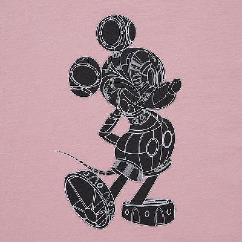 Camiseta Uniqlo Mickey Stands UT Niños Rosas | 937082_PE