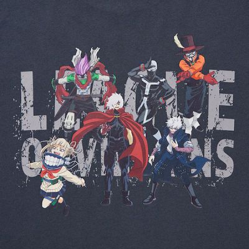 Camiseta Uniqlo My Hero Academia UT Hombre Gris | 635270_PE