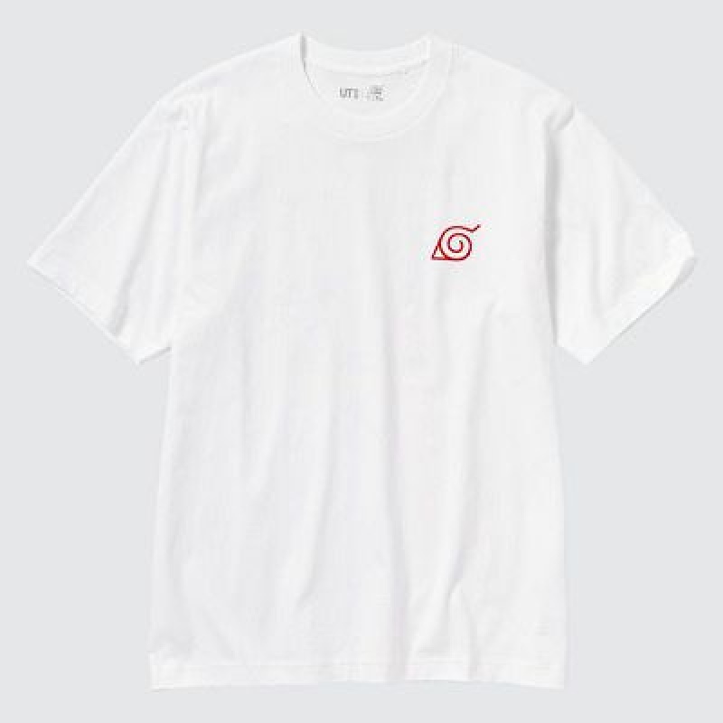 Camiseta Uniqlo NARUTO UT Hombre Blancas | 134879_PE