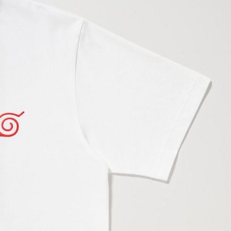 Camiseta Uniqlo NARUTO UT Hombre Blancas | 134879_PE