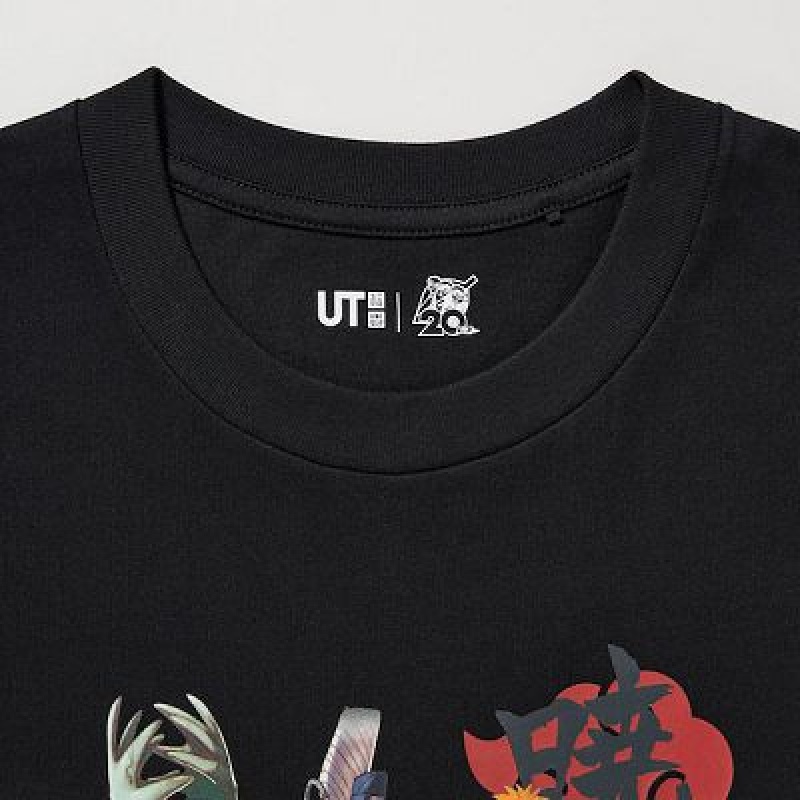 Camiseta Uniqlo NARUTO UT Hombre Negras | 571264_PE