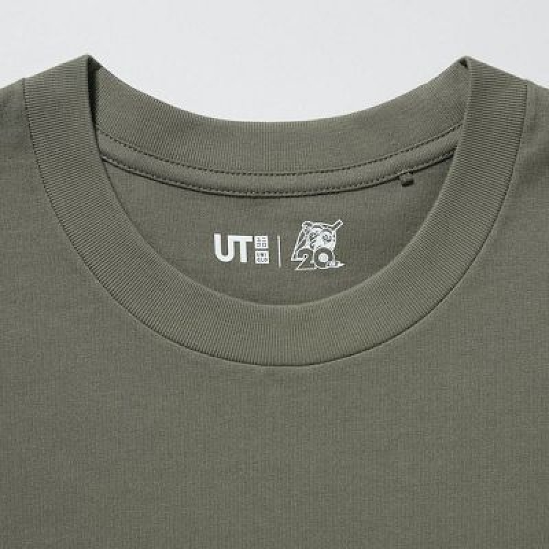 Camiseta Uniqlo NARUTO UT Hombre Verde Oliva | 582306_PE