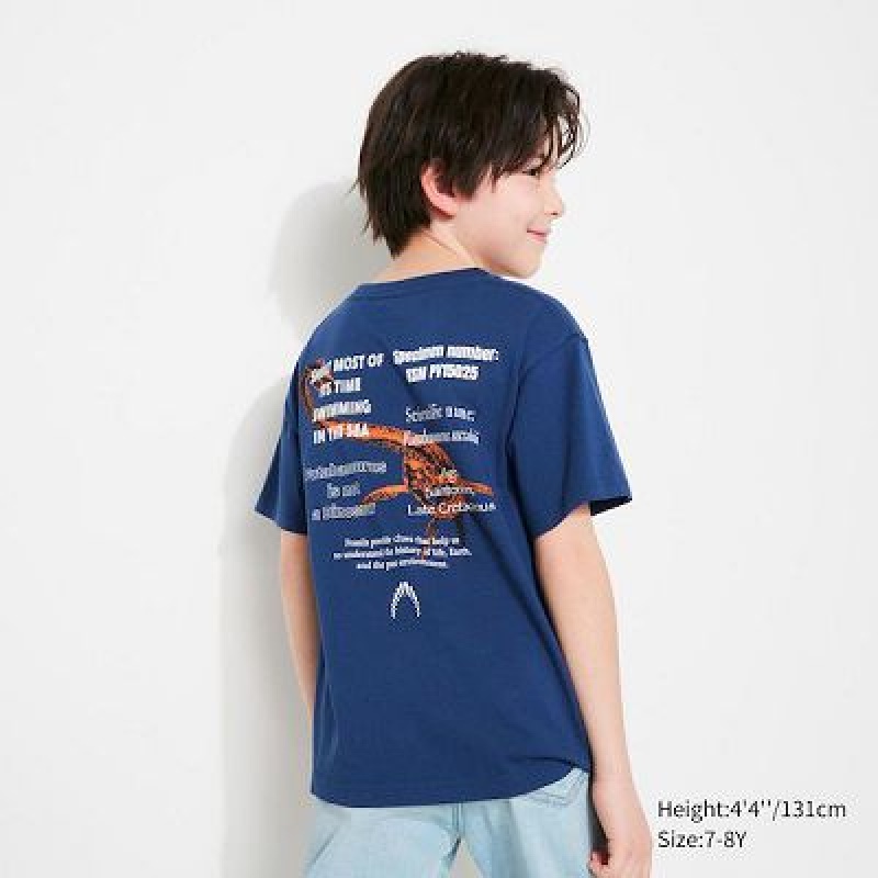 Camiseta Uniqlo National Museum of Nature and Science, Tokyo UT Niños Azules | 26918_PE