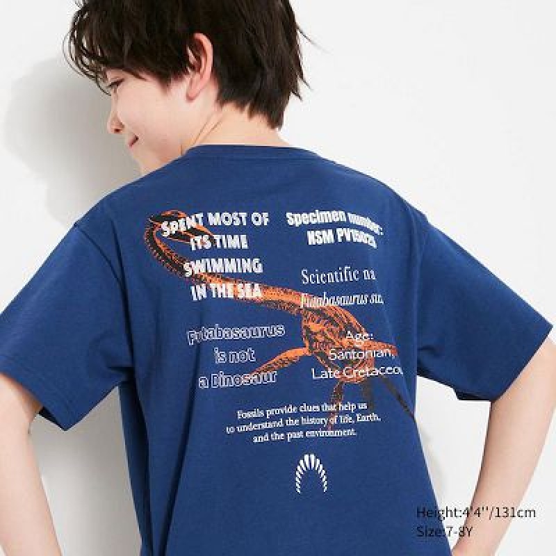 Camiseta Uniqlo National Museum of Nature and Science, Tokyo UT Niños Azules | 26918_PE