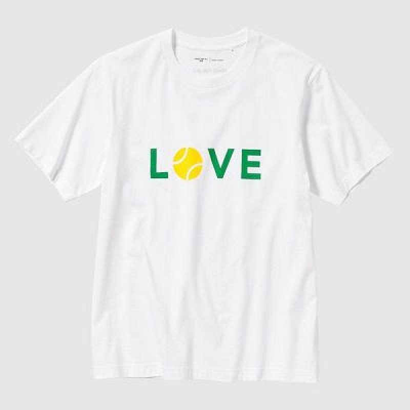 Camiseta Uniqlo PEACE FOR ALL Hombre Blancas | 239674_PE