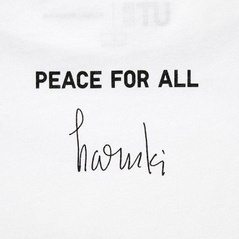 Camiseta Uniqlo PEACE FOR ALL Hombre Blancas | 872439_PE