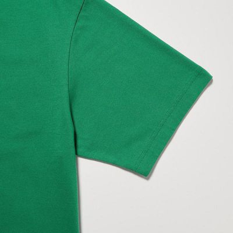 Camiseta Uniqlo PEACE FOR ALL Mujer Verde | 861027_PE