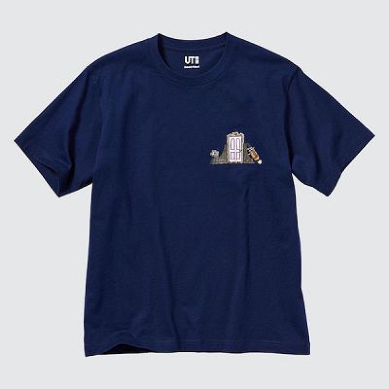 Camiseta Uniqlo Pixar Art UT Hombre Azul Marino | 65387_PE