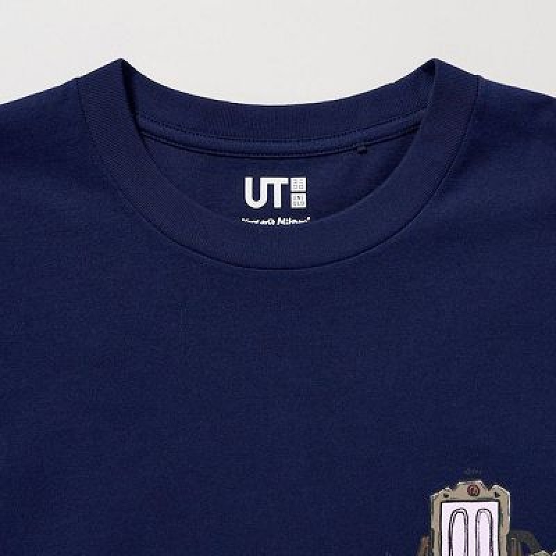 Camiseta Uniqlo Pixar Art UT Hombre Azul Marino | 65387_PE