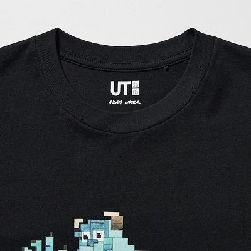 Camiseta Uniqlo Pixar Art UT Hombre Negras | 263578_PE