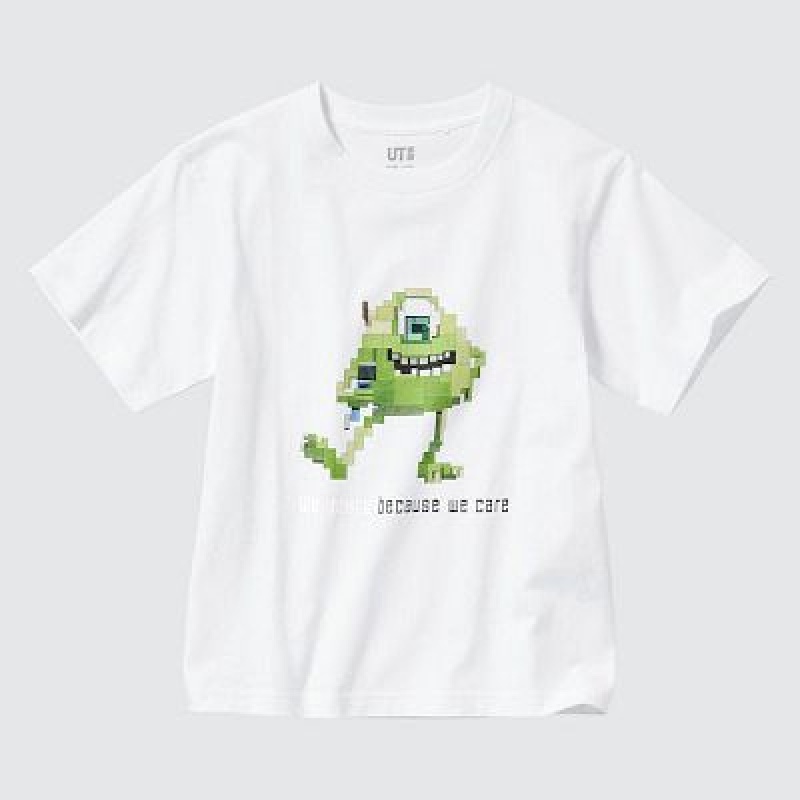 Camiseta Uniqlo Pixar Art UT Niños Blancas | 576194_PE