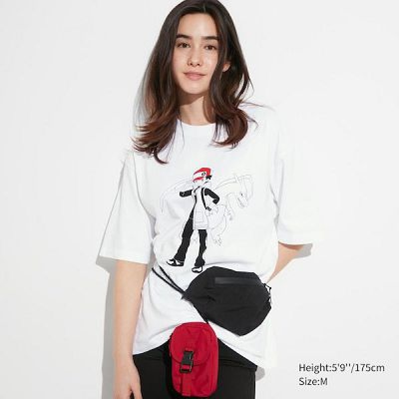 Camiseta Uniqlo Pokémon Masters EX UT Mujer Blancas | 640731_PE