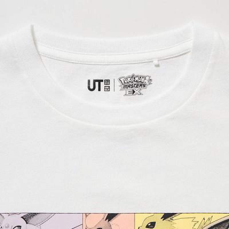 Camiseta Uniqlo Pokémon Masters EX UT Niños Blancas | 140562_PE