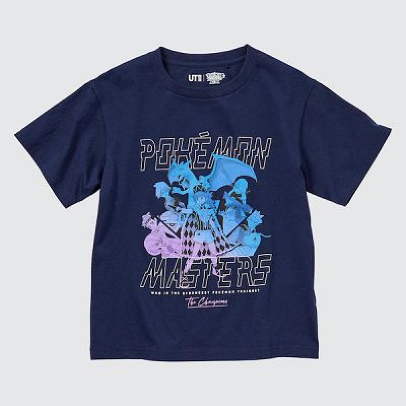 Camiseta Uniqlo Pokémon Masters EX UT Niños Azul Marino | 709164_PE