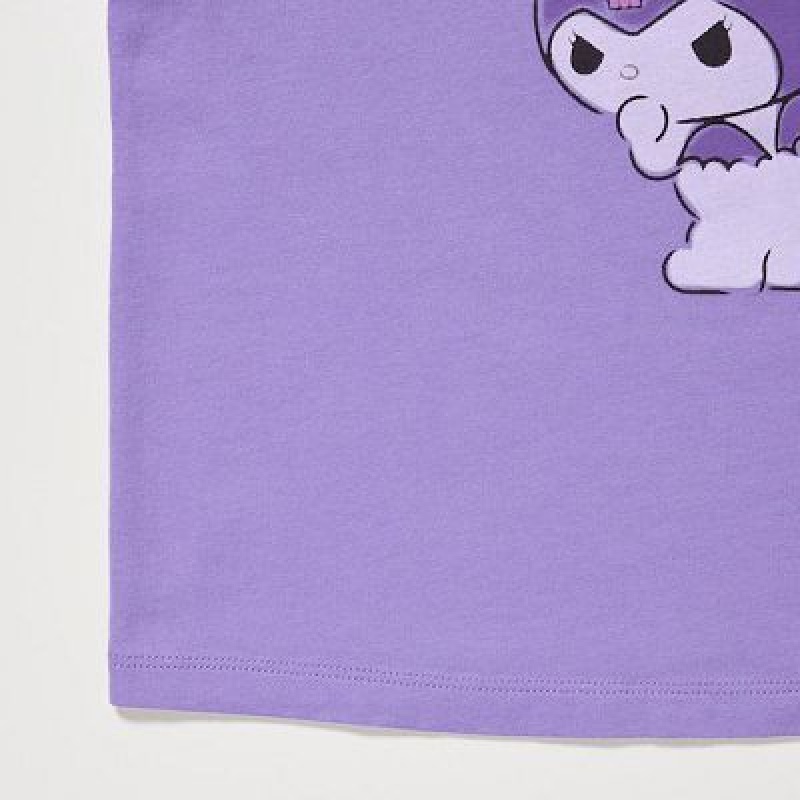 Camiseta Uniqlo Sanrio Characters: Kuromi & My Melody UT Niños Moradas | 925473_PE