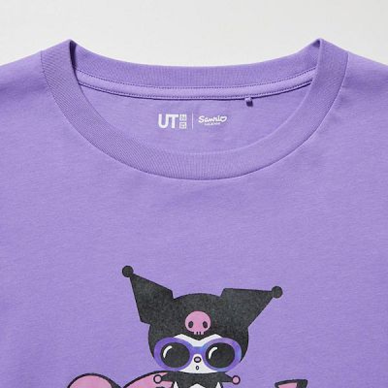 Camiseta Uniqlo Sanrio Characters: Kuromi & My Melody UT Mujer Moradas | 425789_PE