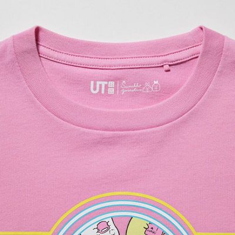 Camiseta Uniqlo Sumikkogurashi UT Niños Rosas | 309726_PE