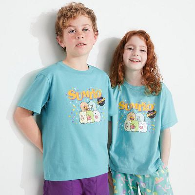 Camiseta Uniqlo Sumikkogurashi UT Niños Verde | 158960_PE