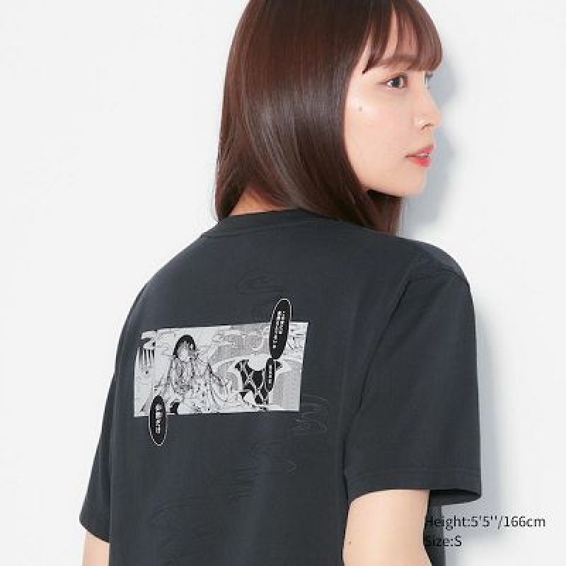 Camiseta Uniqlo The World of CLAMP UT Mujer Gris | 841970_PE