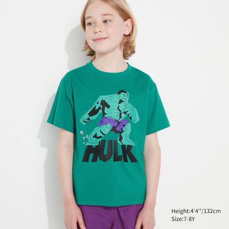 Camiseta Uniqlo UTGP2023: MAGIC FOR ALL UT Niños Verde | 641237_PE