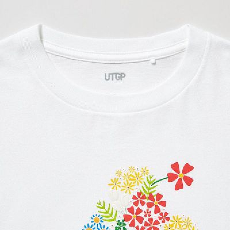 Camiseta Uniqlo UTGP2023: MAGIC FOR ALL UT Niños Blancas | 39561_PE