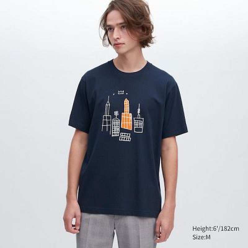 Camiseta Uniqlo UT Archive UT Hombre Azul Marino | 419825_PE