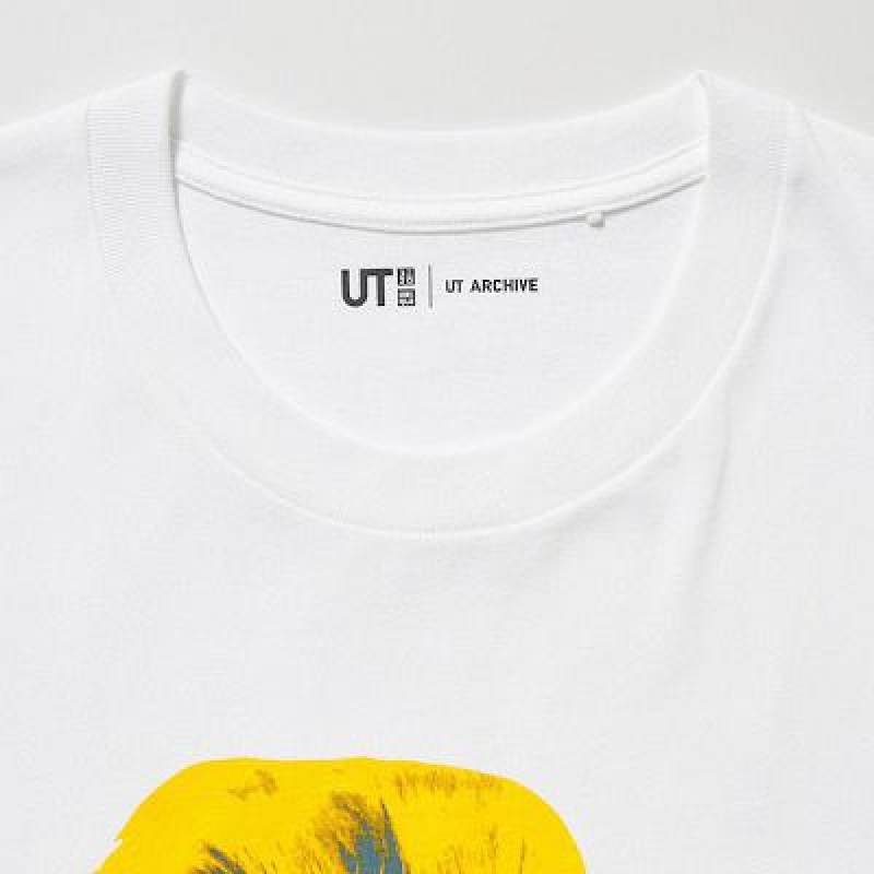 Camiseta Uniqlo UT Archive UT Hombre Blancas | 84597_PE