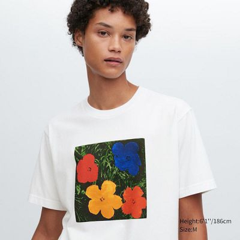 Camiseta Uniqlo UT Archive UT Hombre Blancas | 38742_PE