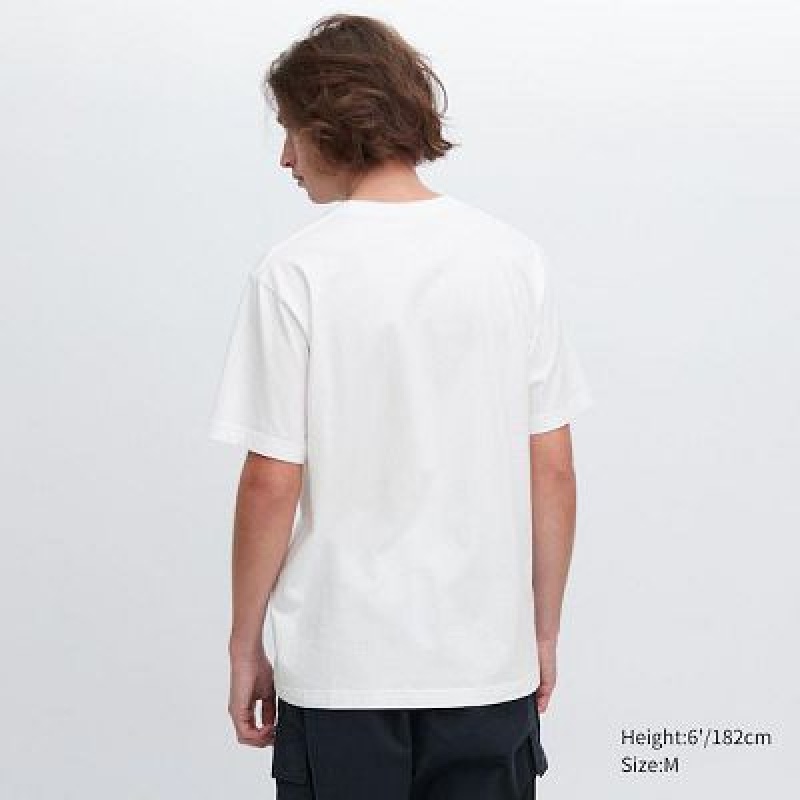 Camiseta Uniqlo UT Archive UT Hombre Blancas | 645081_PE