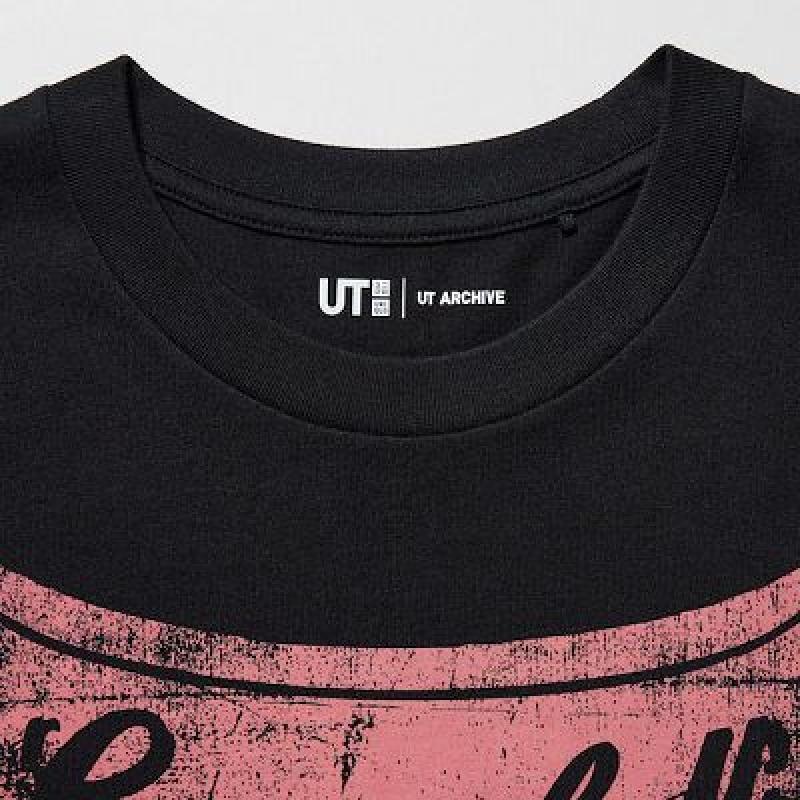 Camiseta Uniqlo UT Archive UT Hombre Negras | 912347_PE