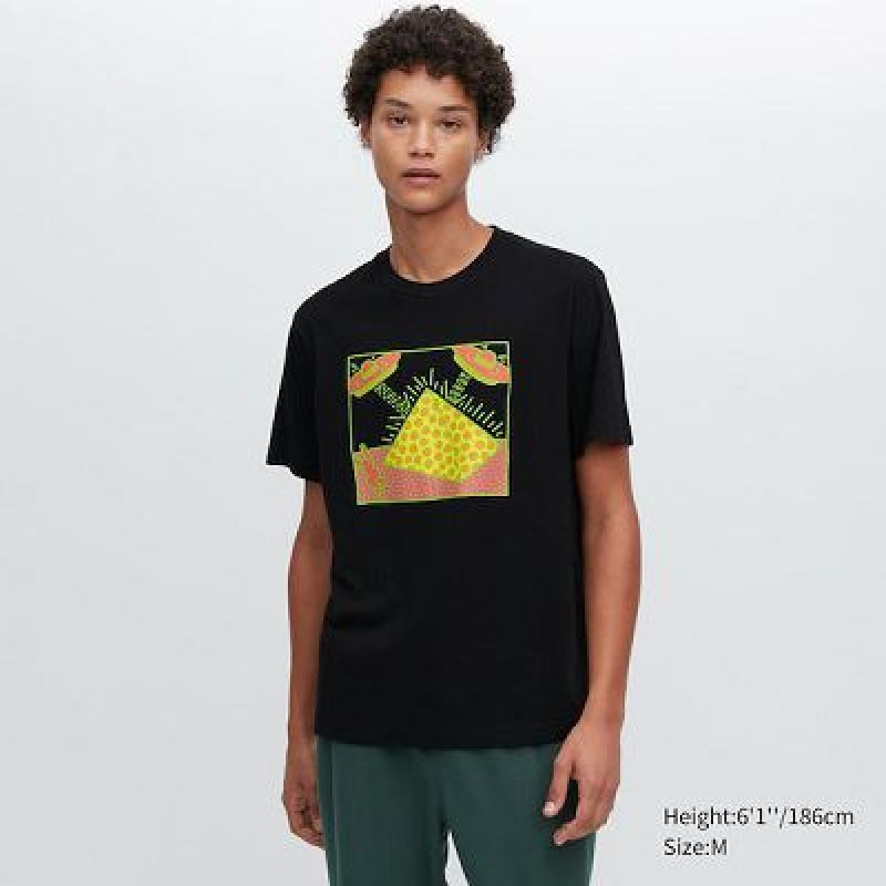 Camiseta Uniqlo UT Archive UT Hombre Negras | 316257_PE