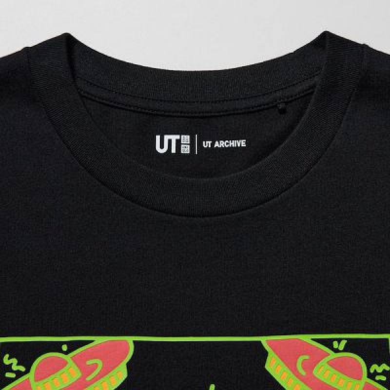 Camiseta Uniqlo UT Archive UT Mujer Negras | 130946_PE