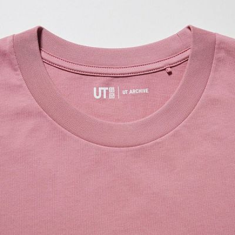 Camiseta Uniqlo UT Archive UT Mujer Rosas | 184752_PE