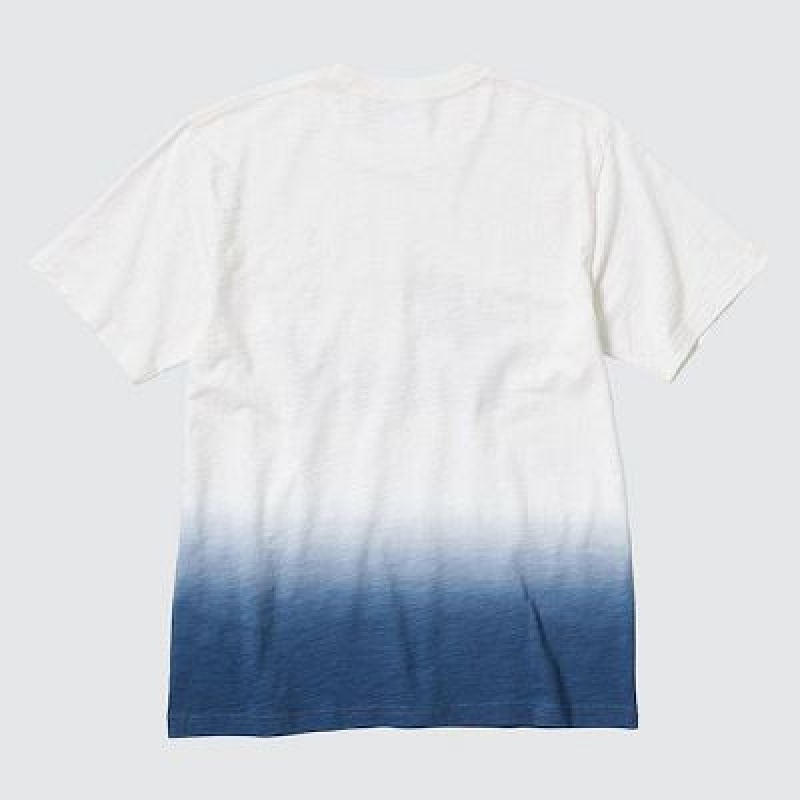 Camiseta Uniqlo Ukiyo-e UT Hombre Blancas | 720346_PE