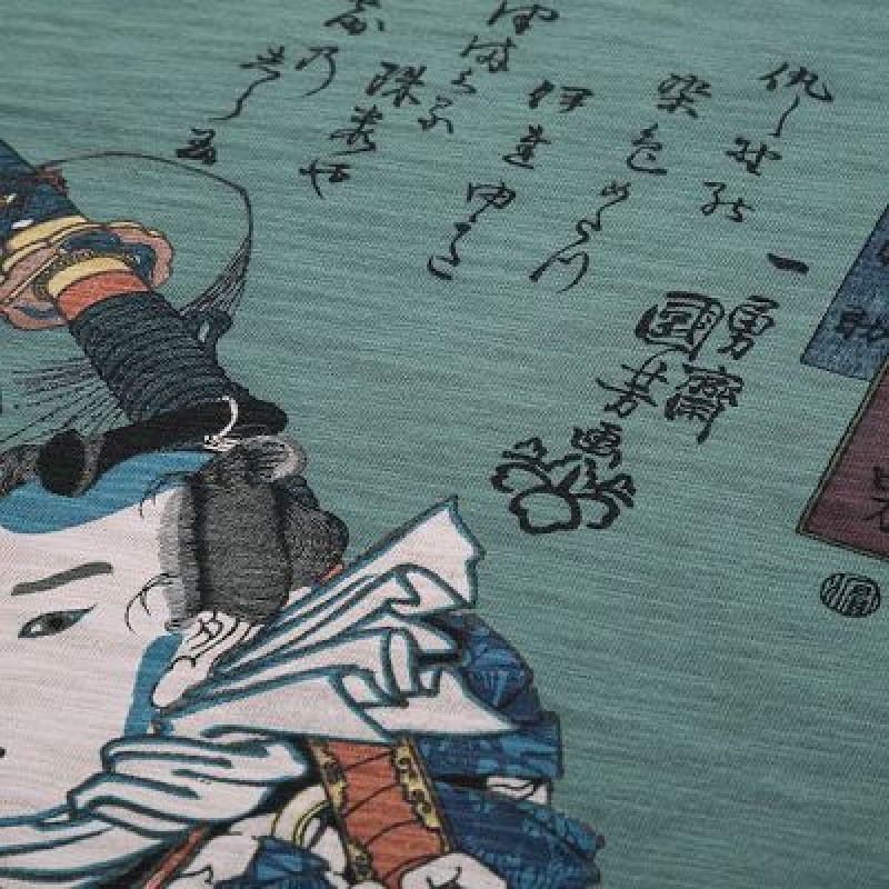 Camiseta Uniqlo Ukiyo-e UT Hombre Verde | 902738_PE